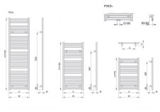 Rysunek techniczny - Pini w wersji chromowanej - P0004581154233020000