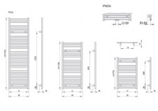 Rysunek techniczny - Pini w wersji chromowanej - P000608115423B020000