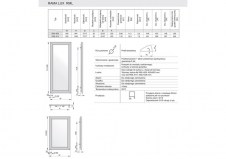 Rysunek techniczny - Rama Mirror - RMM0595094414A030000