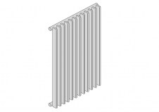 Grzejnik firmy Zehnder Excelsior - 1000 x 360 - 1-warstwowy