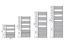 Rysunek techniczny Forma INOX - 1161 x 496