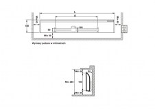 Rysunek techniczny grzejnika Heating TLO - 03 - 180 x 484