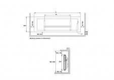 Rysunek Techniczny grzejnika H30 - L 200 x 870