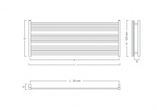 Rysunek techniczny - Stick Level - STIL-120-60ZN