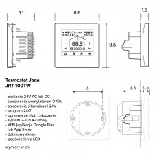 Rysunek techniczny termostatu - MIRF-006-095-14-SSS