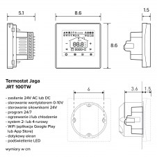 Rysunek techniczny termostatu - MIRF-006-165-14-SSS