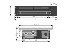 Dane techniczne konwektora PKOC 9/28 - PKOC - 90 x 280 x 1200