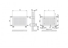 Rysunek techniczny grzejnika Karotherm Poziomego - Karotherm 632 x 1099