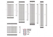 Rysunek techniczny grzejnika Zeus - ZEUS-110111