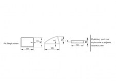 Rysunek techniczny elementów grzejnika Memfis Plus - MSP0615180014P081000