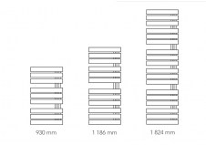 Rozmiary grzejnika Nameless - NAM-60-180