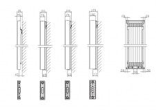 Schemat grzejnika Plain ART Vertical - PAV1118000600