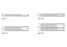 Purmo Compact - rysunek techniczny - PURMOC21300X1000