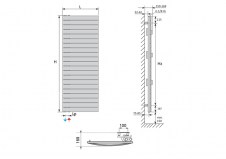 Evia 1357 x 600 - rysunek techniczny