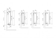Rysunek techniczny Purmo Plan Ventil Compact M - PURMOFCVM11300X1100