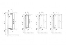 Rysunek techniczny Purmo Plan Ventil Compact M - PURMOFCVM11300X400