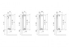 Purmo Ramo Ventil Compact - rysunek techniczny - PURMORCV11600X600