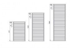 Grzejnik Quaro schemat - 1403 x 300 - grzejnik chromowany