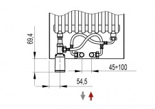 Schemat podłączenia grzejnika Relax Power - REPE038-B-