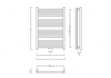 Rysunek techniczny grzejnika Stick] - STI-40-110