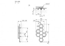 Hex - rysunek techniczny - WGH2X122048