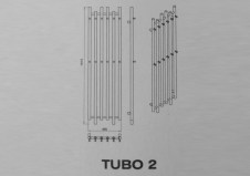 Rysunek techniczny grzejnika Tubo o szerokości 460 mm - 1620 x 460