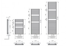 Rysunek techniczny grzejnika Arche Bad - 112590500147000189016-0000