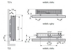 Rysunek techniczny grzejnika Flatline - 108F221000030000980600-0000