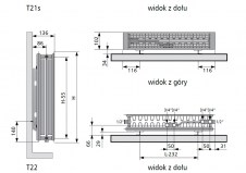 Rysunek techniczny grzejnika Flatline - 108F221800050000980600-0000