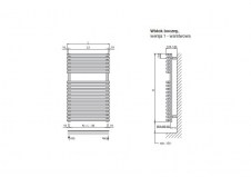 Rysunek techniczny Ovida Bow - OVB-150-050